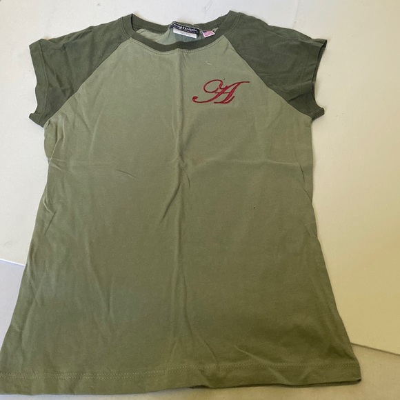 Realitee Green T-shirt Monogram “A” - Picture 1 of 2